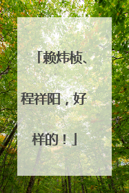 赖炜桢、程祥阳，好样的！
