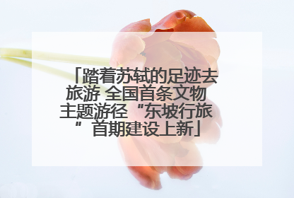 踏着苏轼的足迹去旅游 全国首条文物主题游径“东坡行旅”首期建设上新