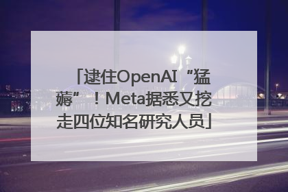 逮住OpenAI“猛薅”！Meta据悉又挖走四位知名研究人员