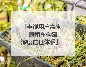 重视用户需求 一嗨租车构建深度信任体系