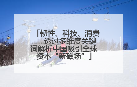 韧性、科技、消费……透过多维度关键词解析中国吸引全球资本“新磁场”