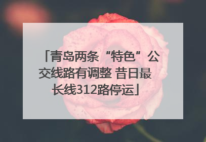 青岛两条“特色”公交线路有调整 昔日最长线312路停运
