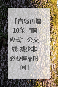 青岛再增10条“响应式”公交线 减少非必要停靠时间