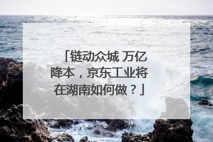 链动众城 万亿降本，京东工业将在湖南如何做？