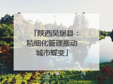 陕西吴堡县：精细化管理推动城市蝶变