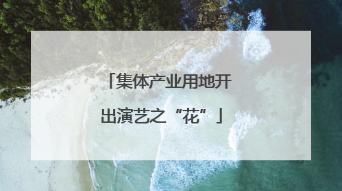 集体产业用地开出演艺之“花”