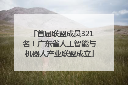 首届联盟成员321名！广东省人工智能与机器人产业联盟成立