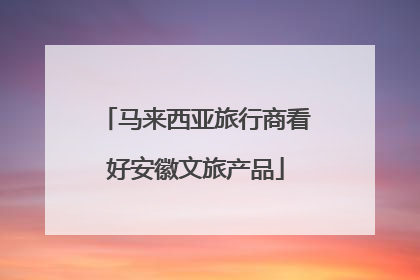 马来西亚旅行商看好安徽文旅产品