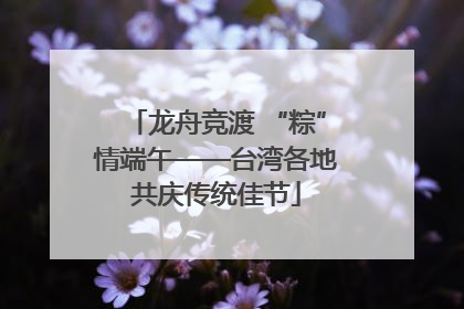 龙舟竞渡 “粽”情端午——台湾各地共庆传统佳节