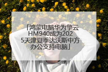 鸿蒙电脑华为擎云 HM940成为2025天津夏季达沃斯中方办公支持电脑