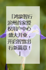 鸿蒙智行滨州首家授权用户中心盛大开业，开启智慧出行新篇章！