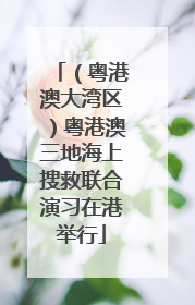 （粤港澳大湾区）粤港澳三地海上搜救联合演习在港举行