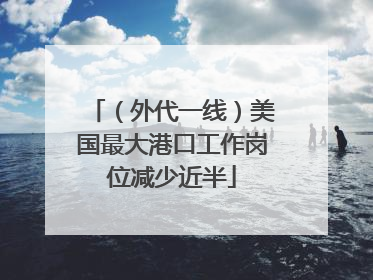 （外代一线）美国最大港口工作岗位减少近半