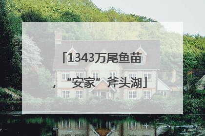 1343万尾鱼苗，“安家”斧头湖