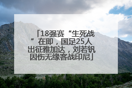 18强赛“生死战”在即，国足25人出征雅加达，刘若钒因伤无缘客战印尼