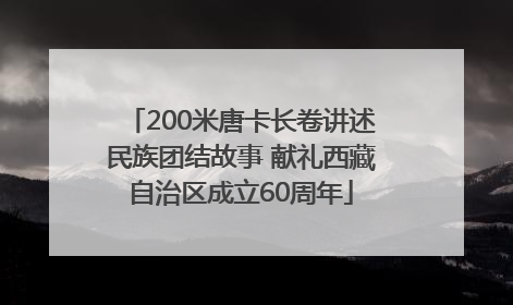 200米唐卡长卷讲述民族团结故事 献礼西藏自治区成立60周年