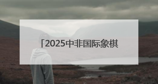2025中非国际象棋友谊交流赛长沙开幕