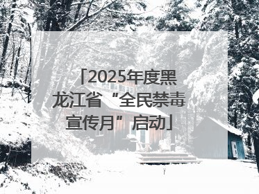2025年度黑龙江省“全民禁毒宣传月”启动