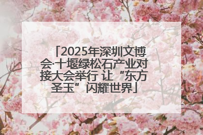 2025年深圳文博会·十堰绿松石产业对接大会举行 让“东方圣玉”闪耀世界