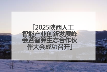 2025陕西人工智能产业创新发展峰会暨智算生态合作伙伴大会成功召开