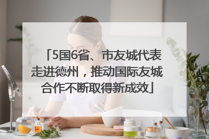 5国6省、市友城代表走进德州，推动国际友城合作不断取得新成效
