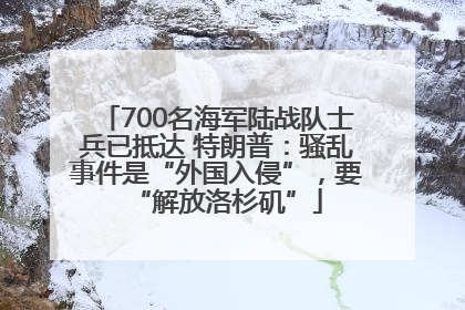 700名海军陆战队士兵已抵达 特朗普：骚乱事件是“外国入侵”，要“解放洛杉矶”