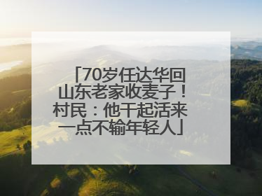 70岁任达华回山东老家收麦子！村民：他干起活来一点不输年轻人