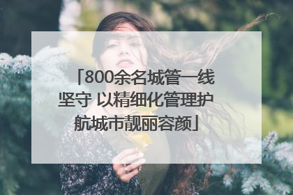 800余名城管一线坚守 以精细化管理护航城市靓丽容颜