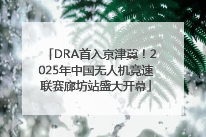 DRA首入京津冀！2025年中国无人机竞速联赛廊坊站盛大开幕