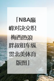 NBA巅峰对决交织梅西热浪 胖叔租车纵贯北美体育版图